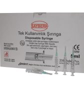 5 CC 2PR YEŞİL KISA UÇ ENJEKTÖR 250’Lİ