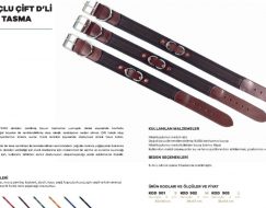 DERİ UÇLU ÇİFT D’Lİ BOYUN TASMA  (KARGO HARİÇ)